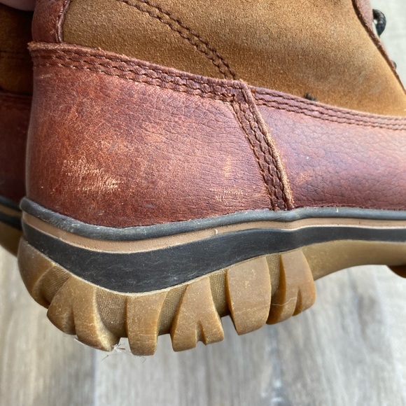 Vintage Cougar Corvair Leather & Suede Chunky Heel Boots - Picture 3 of 8